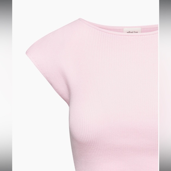 WILFRED | Pink Cut-out Knit Mini Dress - Picture 7 of 7